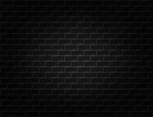 Fototapeta na wymiar Black brick wall seamless. Vector illustration background.Vector EPS 10.