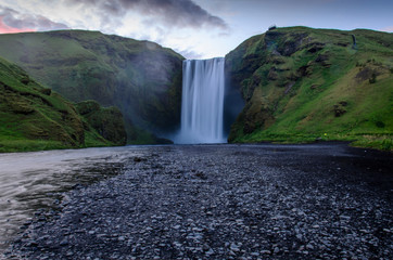 Iceland, Skógafoss waterfall, unesco, europe