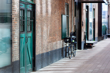 Fototapeta premium Old renovated warehouses in Rotterdam