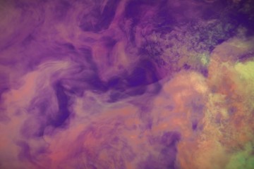 Obraz na płótnie Canvas Cute dense visionary clouds of smoke colorful background or texture - 3D illustration of smoke