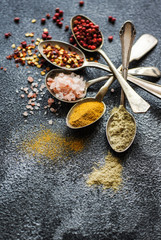 Cooking concept with spices