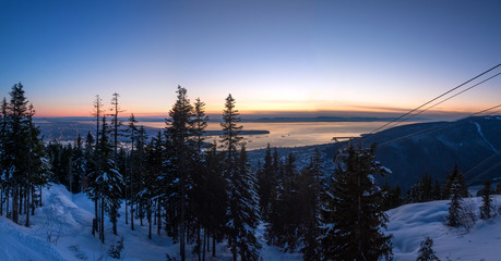 Panoramic overview of Vancouver Canada