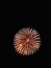 Fototapeta premium 花火 夜景 カラフル