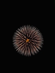Fototapeta premium 花火 夜景 カラフル