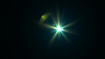 Bright yellow lense flare