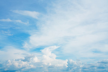Blue sky and clouds in the weather day outdoor nature environment abstract background