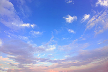 bright, evening, colored sky. sky background.
