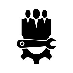 technician Maintenance icon Symbol Sign Isolate on White Background,Vector Illustration