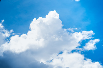 Clouds and clear skies In the daytime