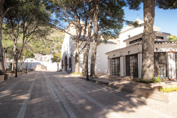 courtyard in the town of mijas