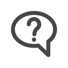 Speech bubble vector icon, simple sign for web site and mobile app.