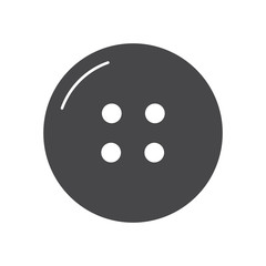 Clothes button vector icon, simple sign for web site and mobile app.