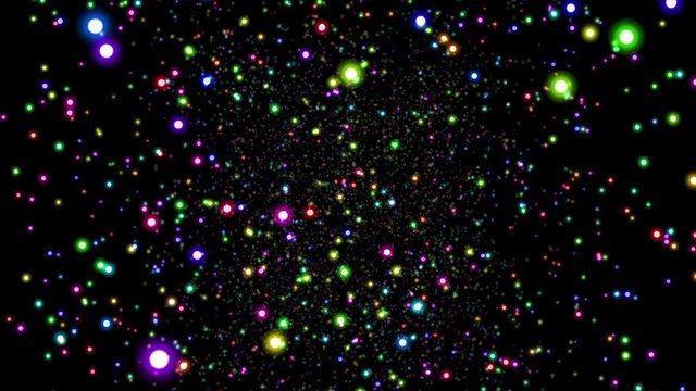 カラフル　パーティクル