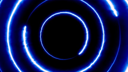 Neon bakcground flying through edless glowing rotating neon triangles creating a tunnel, green violet spectrum, fluorescent 3d rendering infinity light, modern colorful lighting, 4k