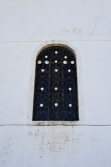 window from a Greek orthodox church in Zakynthos island