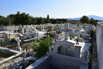 cemetery of a Greek village