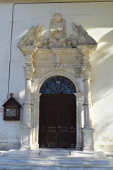 door from a Greek orthodox church in Zakynthos island