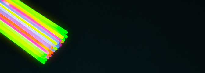 New colors of glow sticks for night party