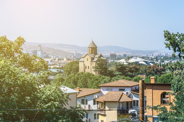 Metekhi Temple, Tbilisi, Tiflis, Georgia © Nbaturo