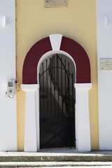 door from a Greek orthodox church in Zakynthos island