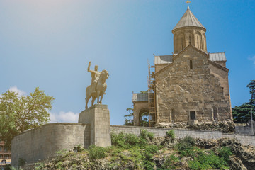Metekhi Temple, Tbilisi, Tiflis, Georgia © Nbaturo