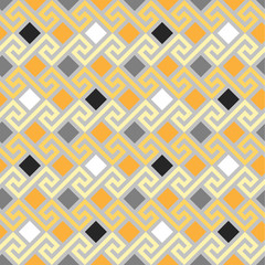 seamless Greek gold ornament, Meander