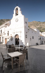 courtyard in the town of mijas