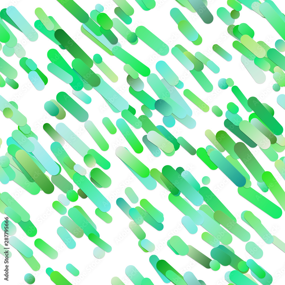 Poster green trendy gradient background with diagonal seamless rounded stripe pattern - vector graphic