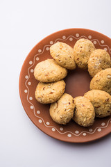 Nan khatai or Nankhatai is an authentic Indian sweet and savory eggless cookie loaded with dry fruits 
