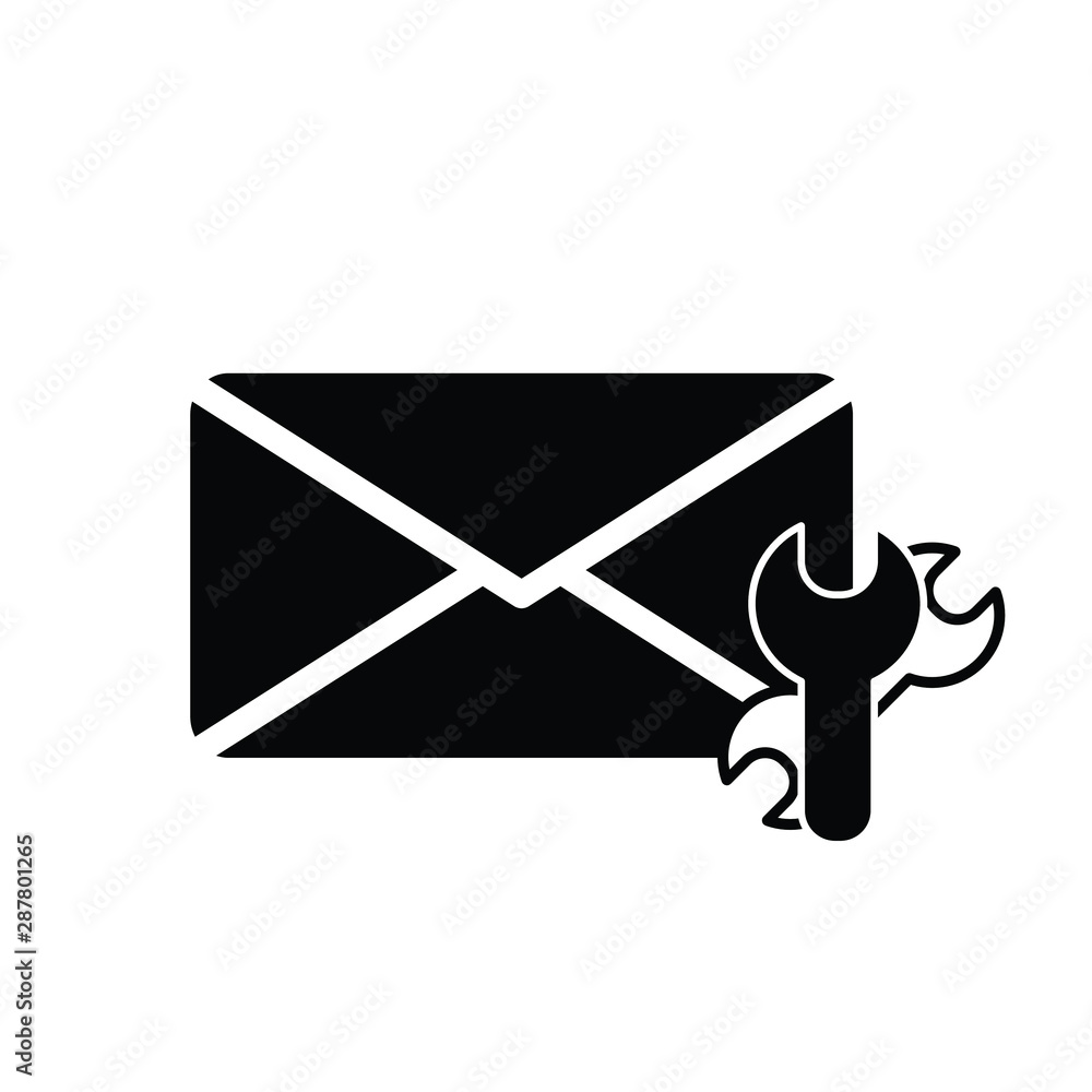 Poster mail icon. the envelope. setting mail icon.