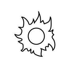 sun icon. white sun vector. weather icon
