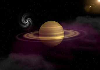 Fototapeta na wymiar Saturn