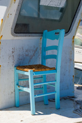 Griechenland - blauer Stuhl