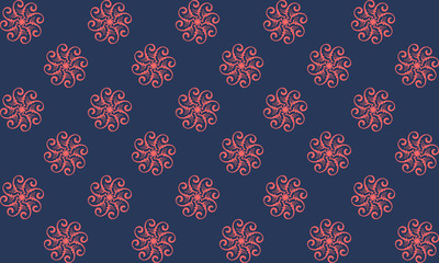Simple Floral fabric pattern background