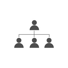 vector people icon. business organization team management.