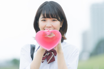 応援する女子高生