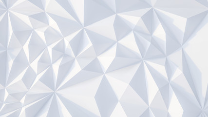 White backround. Abstract Illustration. Parametric Low poly triangle