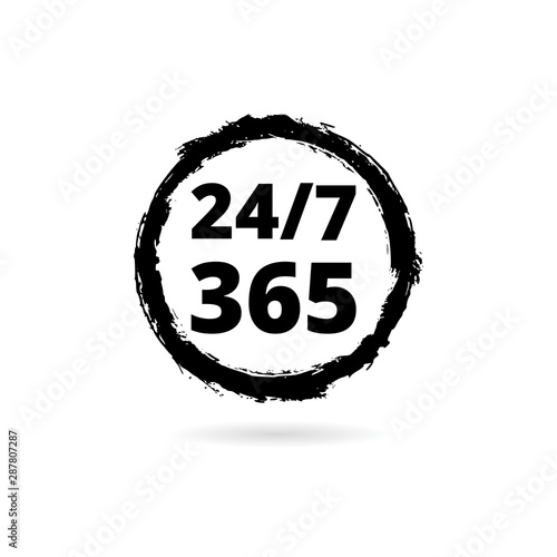 24 7 Hours And 365 Days Icon Any Time Working Service Or Support Symbol Wall Mural Sljubisa 24 7 Hours And 365 Days Icon Any Time Working Service Or Support Symbol Wall Mural Sljubisa