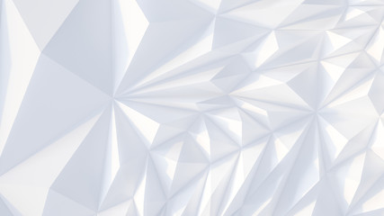White backround. Abstract Illustration. Parametric Low poly triangle