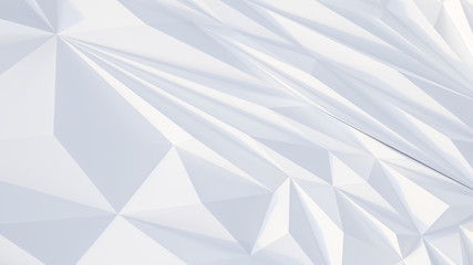 White backround. Abstract Illustration. Parametric Low poly triangle