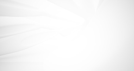 Obraz premium White smooth abstract architectural background. 3D illustration and rendering