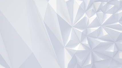 Fototapeta premium White backround. Abstract Illustration. Parametric Low poly triangle