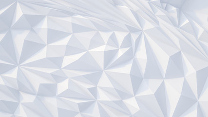 White backround. Abstract Illustration. Parametric Low poly triangle