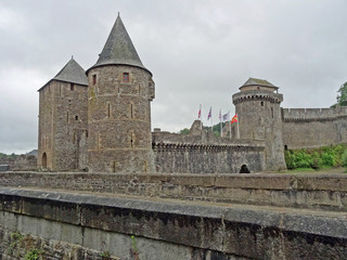 Fototapeta na wymiar Bretagne, château de Fougères 