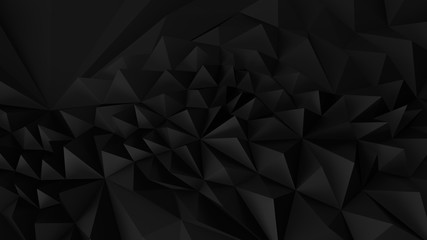 Low poly Black abstract backround