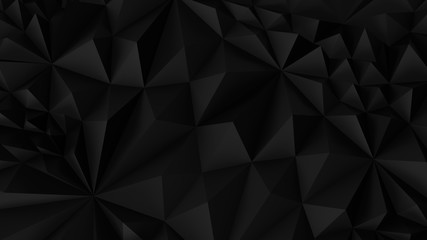 Low poly Black abstract backround