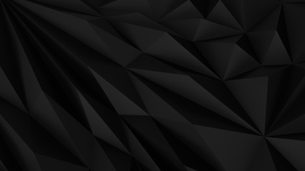 Obraz premium Low poly Black abstract backround