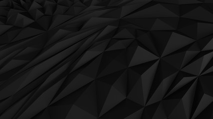 Obraz premium Low poly Black abstract backround