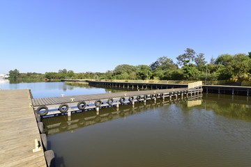 A beautiful view of Deck Sul Park in Brasilia, Brazil