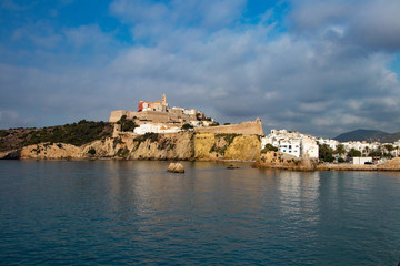 Fototapeta na wymiar View to The Castle of Ibiza